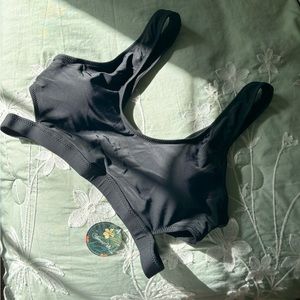 3/$20 Black Cut Out Sporty Bikini Top